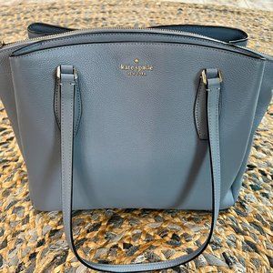 SALE!  Kate Spade Dusty Blue Textured Leather Tote/Shoulder Bag